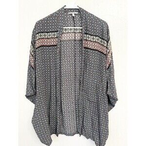 Victoria Secret Kimono Boho Cover Up Cardigan Open Front  Small Festival Rayon